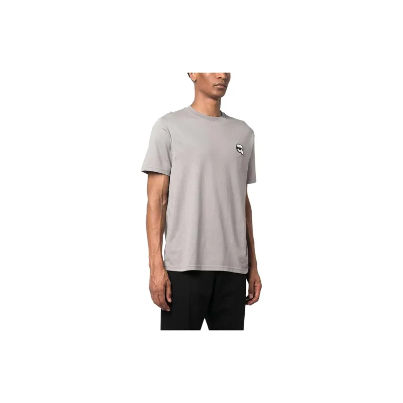 KARL LAGERFELD Ikonik 2.0 Logo-patch T-shirt-3