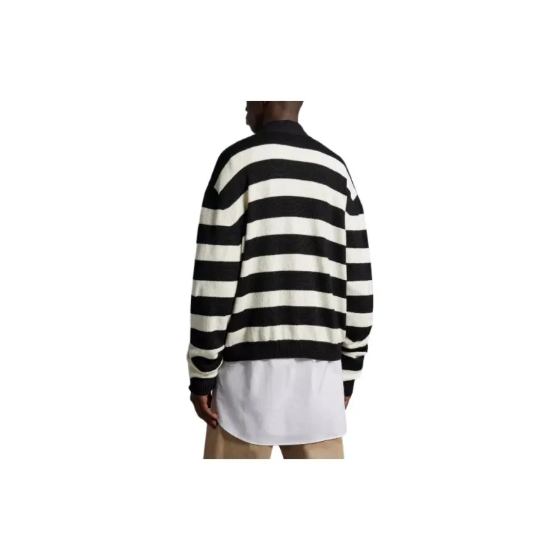 Moncler Logo patch Striped Cardigan-2
