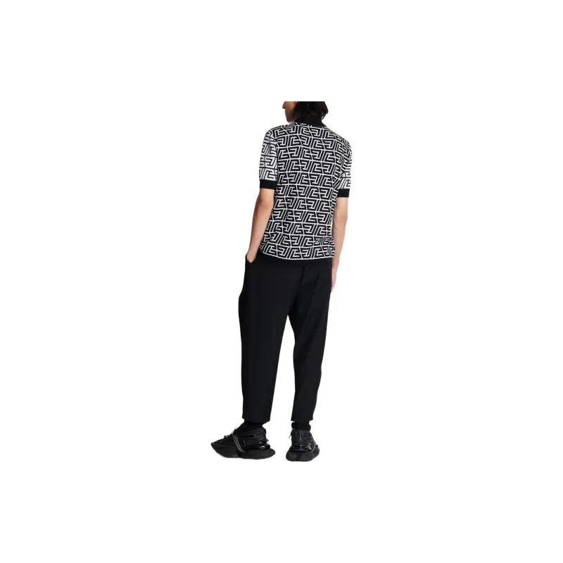 BALMAIN FW22 Polo Shirt Men's Black-3