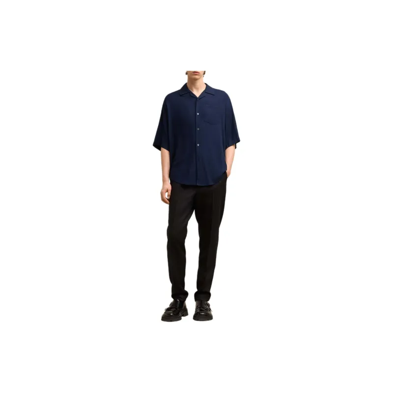 Ami Short Sleeve Boxy Shirt-4