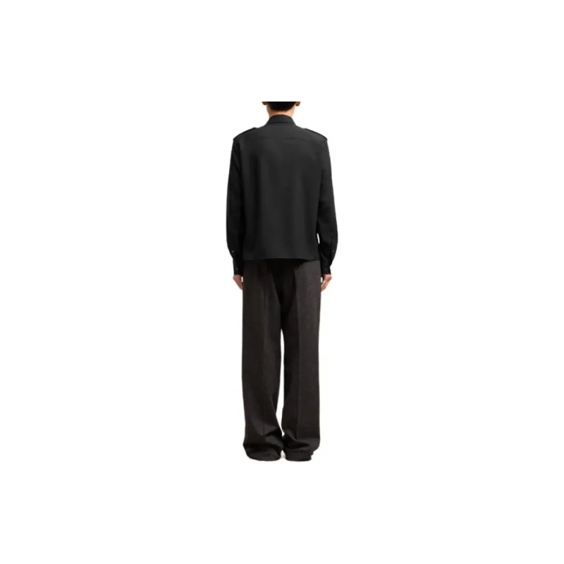 AMIPARIS Concealed Fastened Military Shirt-3