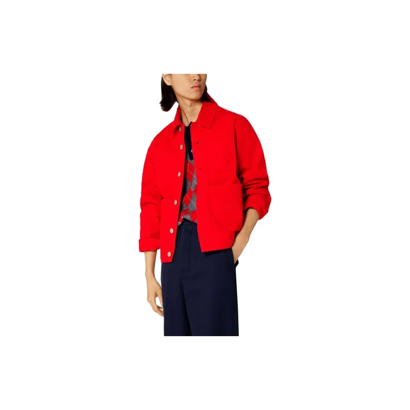AMIPARIS Argyle check Knit Polo Shirt-3