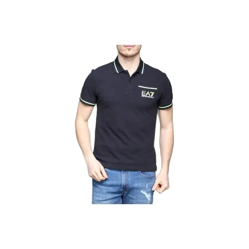 EMPORIO ARMANI EA7 Polo Shirts Men Navy-1