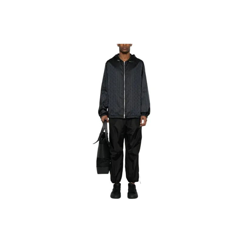 Ferragamo Gancini jacquard Rain Jacket-1