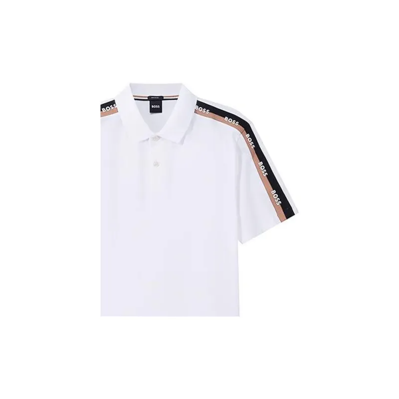 HUGO BOSS Polo Shirts Men White-5