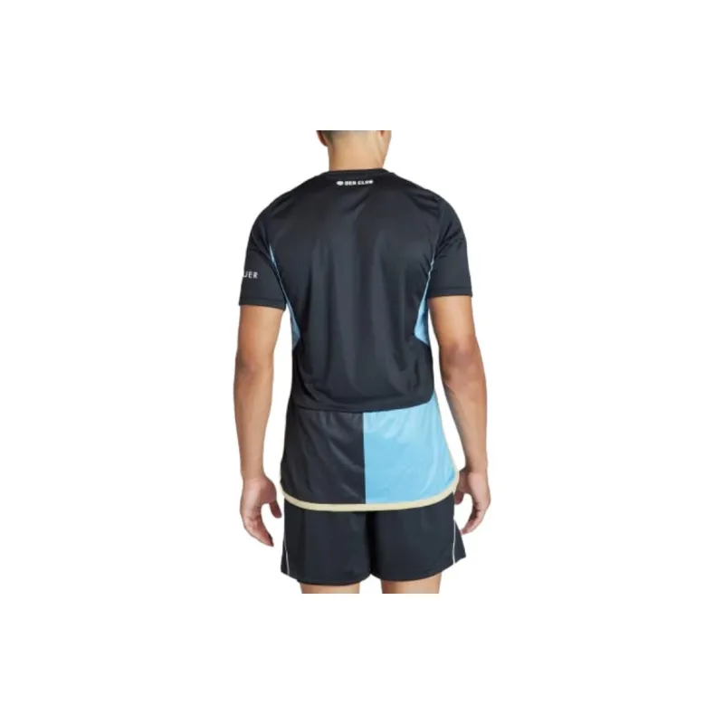 Adidas FC NÜRNBERG 23/24 THIRD JERSEY Soccer Jerseys Men's Black/Light Blue-3
