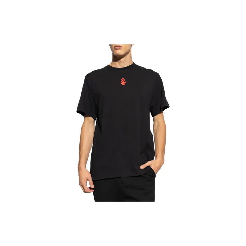 Alexander McQueen Skull Embellished Crewneck T Shirt-2