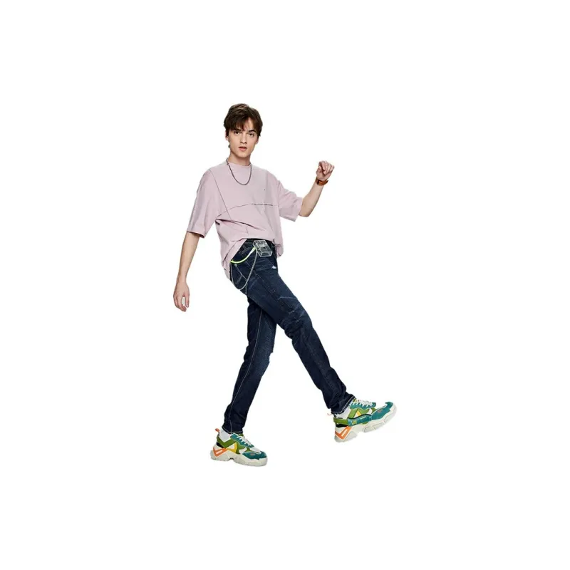 Lee T Shirts Men Dirty Pink-2