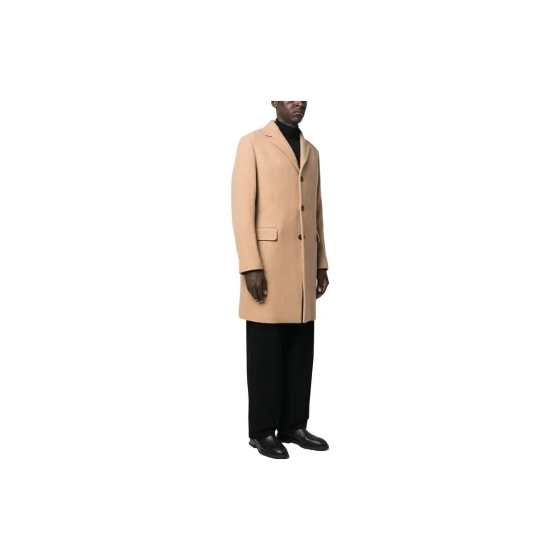 WOOLRICH Classic Single-breasted Wool Coat-3