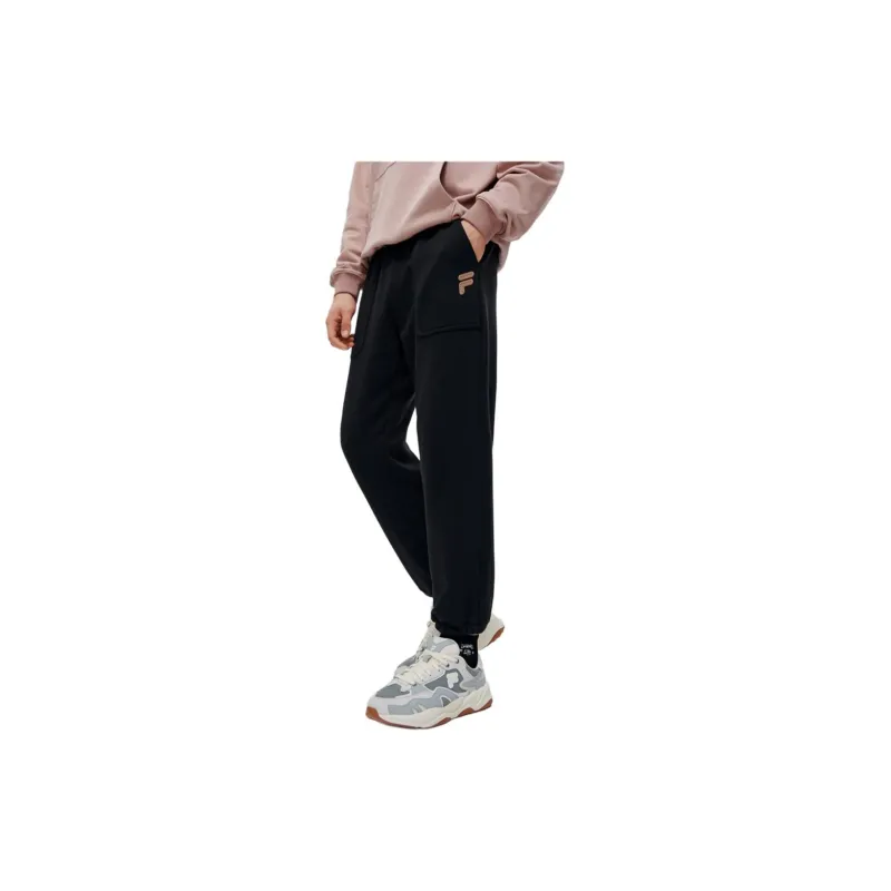 FILA FUSION Knitted Sweatpants Men Pitch Black-3