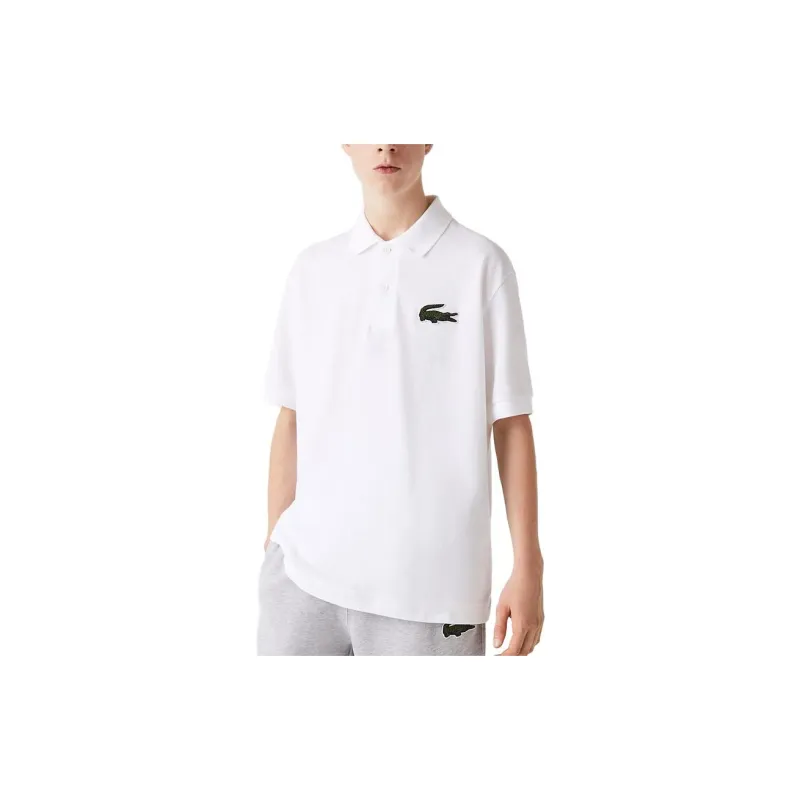 LACOSTE Logo Embroidered Short Sleeved Polo Shirt-2