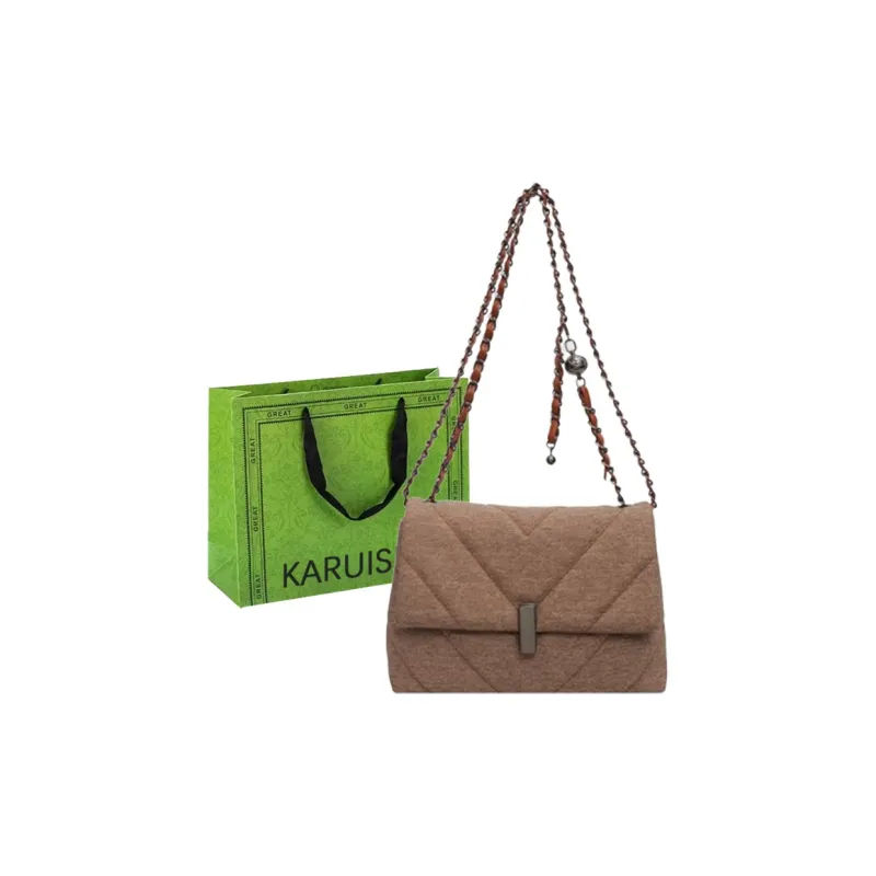 KARUISHA Denim Shoulder Bag, Crossbody Bag Regular Women's Dark Tea/Light Blue/Brown/Blue-13