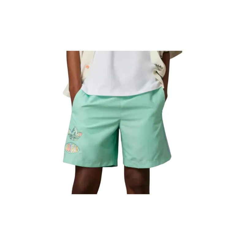 Adidas Originals Enjoy Summer Sports Shorts Men's Simple Green-4