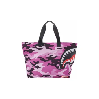 SPRAYGROUND Fabric Tote Bag, Shopping Bag, Handbag Medium Size Unisex Rose Red