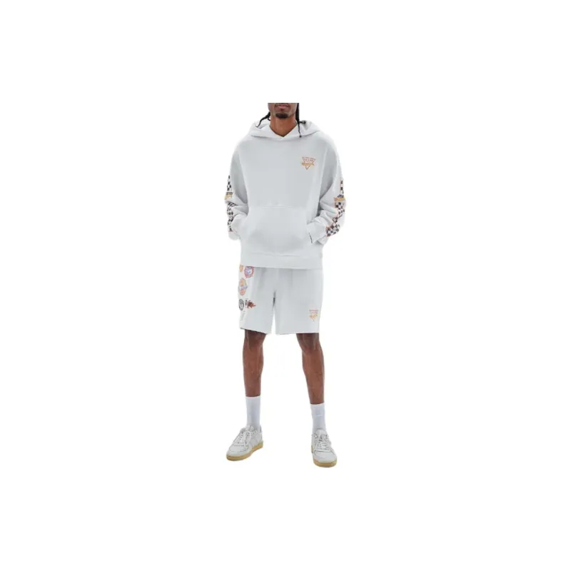 GUESS Originals X Hot Wheels Hoodie Sweatshirt Men's White-3