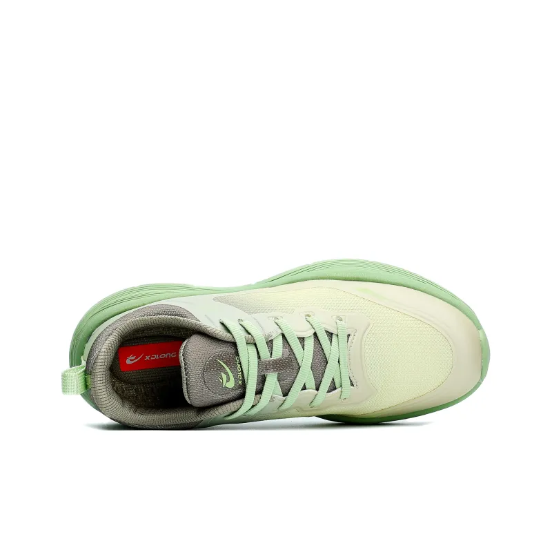XIDELONG Breathable Low Top Support Rebound Track & Field Training Running Shoes Unisex Field Wheat Green-2