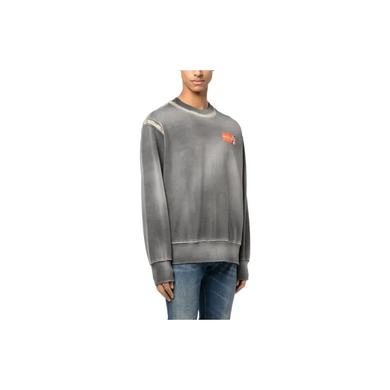 DIESEL Sweatshirts Men Gray-3