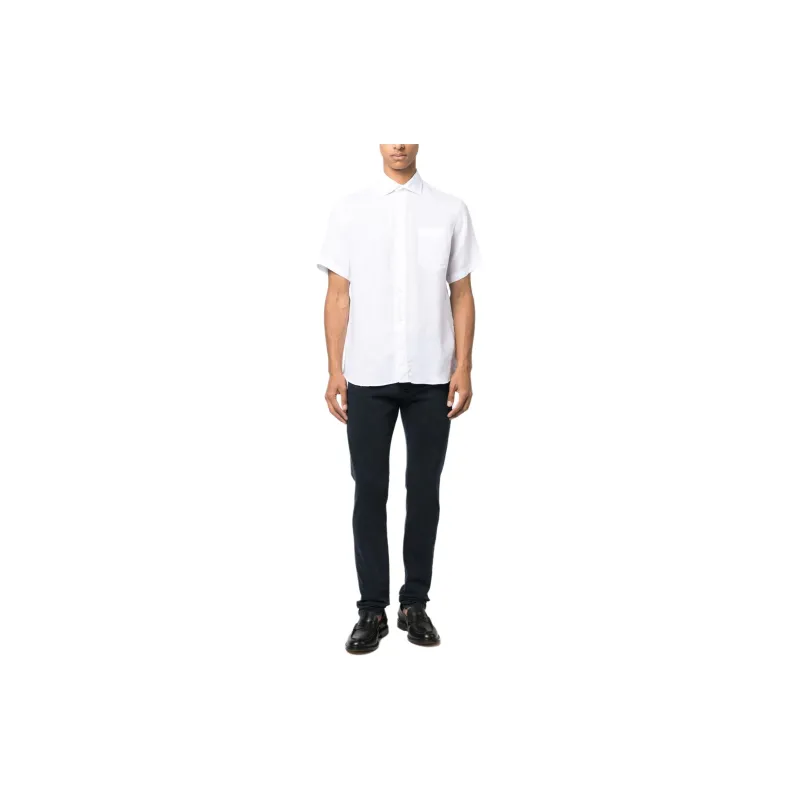 Paul & Shark Short sleeved Linen Shirt-1