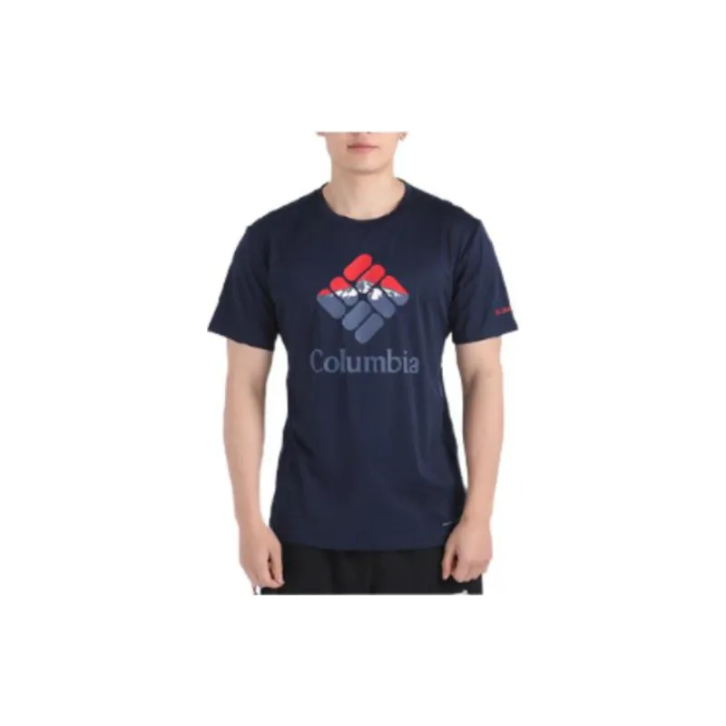 Columbia T Shirt Men's Navy Blue-2