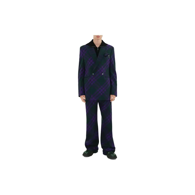 Burberry FW23 Business Suit Coat Men's Purple-2