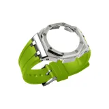 Offshore Silver Steel Case+Fluoroelastomer Light Green Band+Pin Buckle+Tool