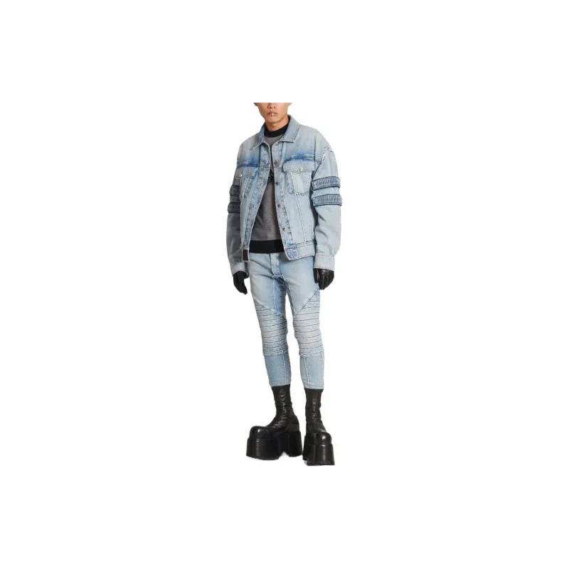 BALMAIN Jeans Men Light Blue-1