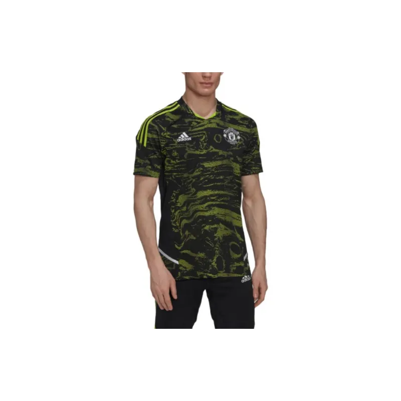 Adidas MANCHESTER UNITED THEATRE OF DREAMS CONDIVO 22 PRO Soccer Jerseys Men's Half Solar Mucus / Black-3