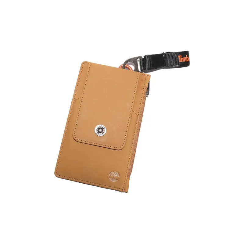 Timberland Fabric Cow Leather Patchwork Card Holder Unisex Black-2