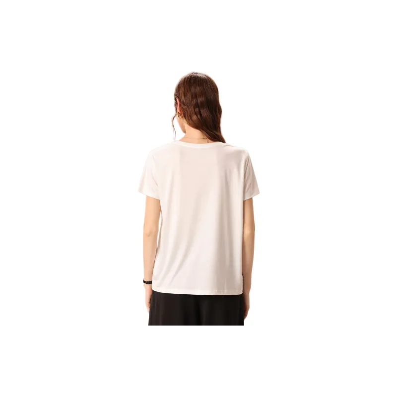 FENHONGMALI T Shirt Women's White-0