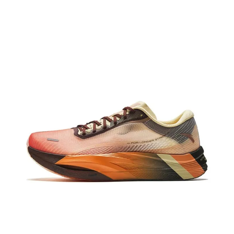 Anta C202 5 GT Anti-Slip Wear-Resistant Low-Top Carbon Plate Running Shoes Men's Orange-0