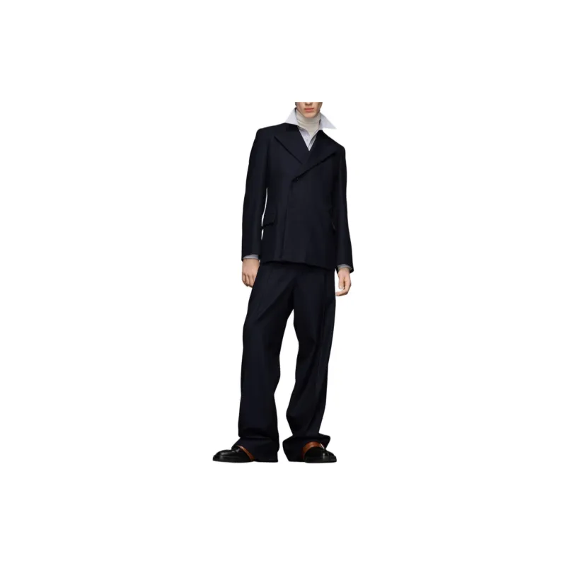 Maison Margiela Barathea Single Breasted Suit Jacket-3