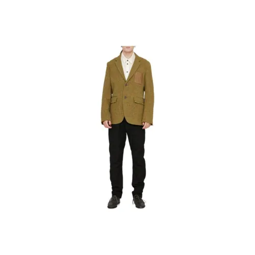 UMA WANG Business Suits Men Yellow