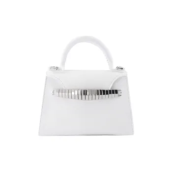 Elleme Leather Handbag Mini Women's White