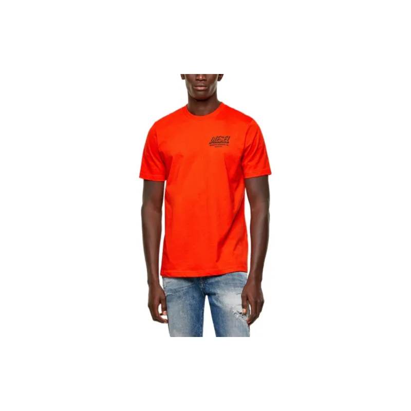 DIESEL T-Shirts Men Orange-1