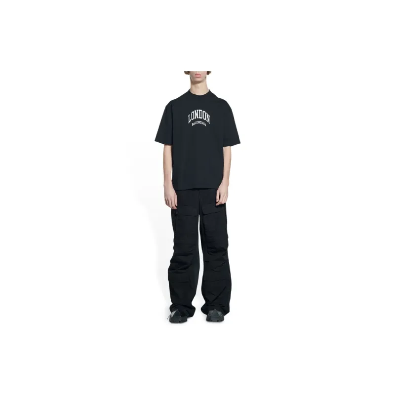 Balenciaga Cities London Medium Fit T Shirt-4