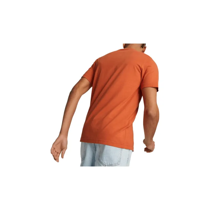 PUMA ESS LOGO TEE S T Shirt Men's Orange-3