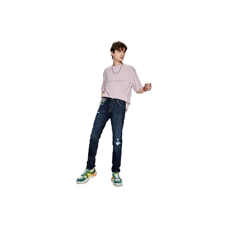 Lee T Shirts Men Dirty Pink-4