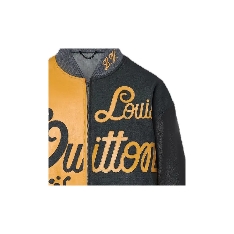 LOUIS VUITTON Mix Canvas Leather Bomber-4