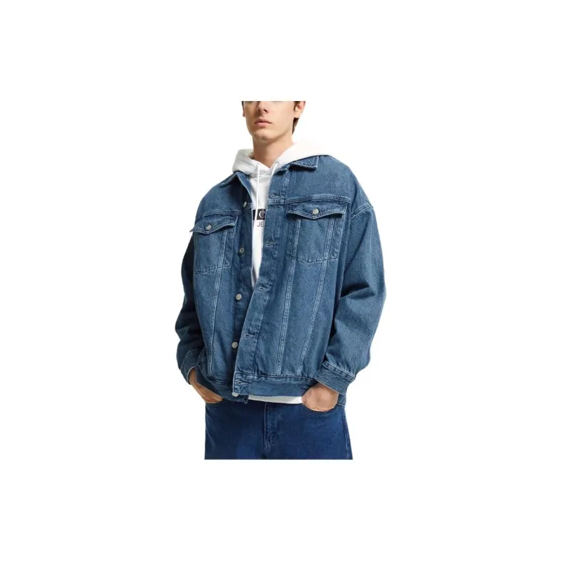 CALVIN KLEIN Denim Jacket Unisex Blue-3