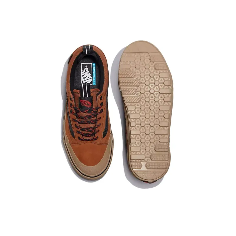 Vans Anti Slip And Wear Resistant Water Resistant Low Top Outdoor Shoes Unisex Beige Brown-3