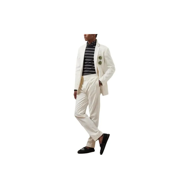 Polo Ralph Lauren Kent Hand-Tailored Twill Suit Jacket Business Suit Men's White-1