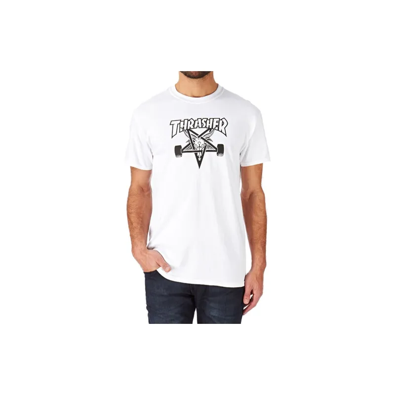Thrasher T-Shirt US Version Unisex White-3