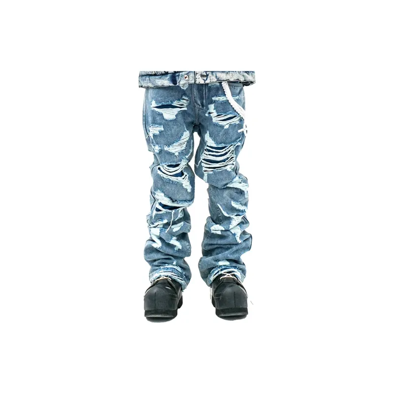 FREE WORLD ORDER Jeans Unisex Blue-3