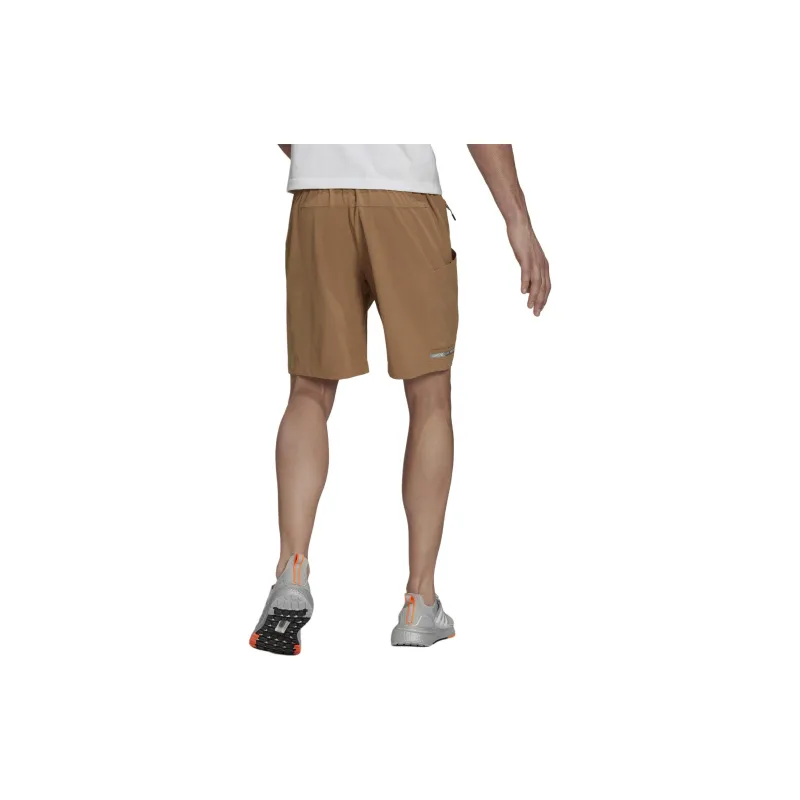 Adidas Casual Shorts Men Cardboard Yellow-2