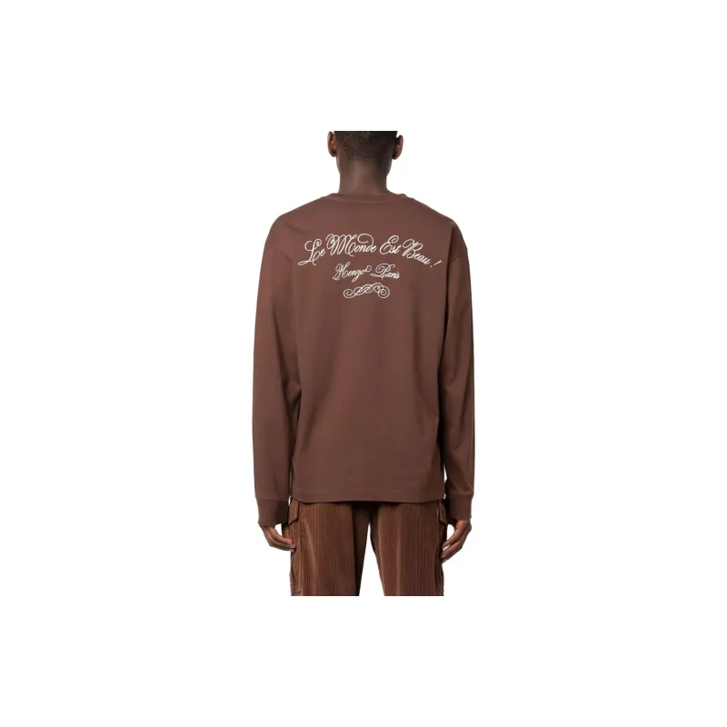 KENZO T Shirts Men Brown-2