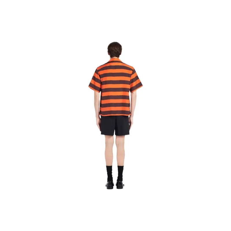 PRADA Shirts Men Orange Red-2