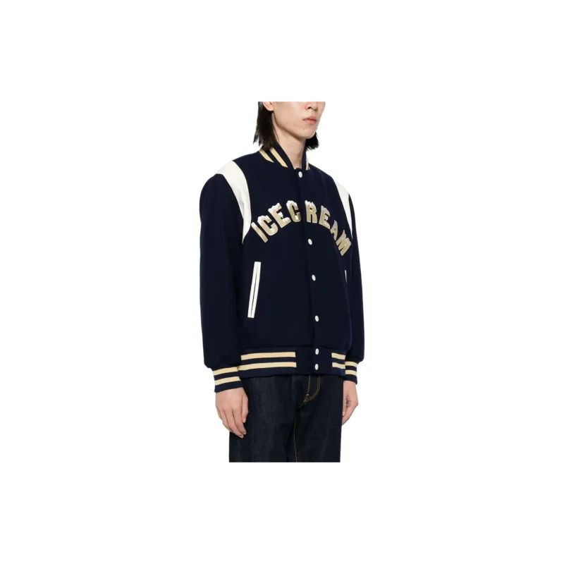 Ice Cream Drippy Varsity Jacket-3