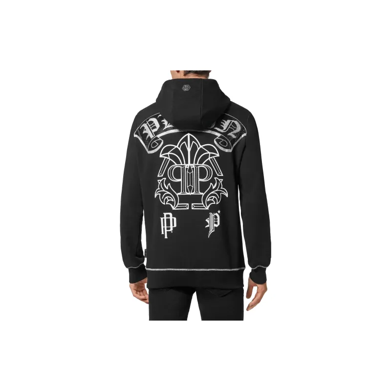 PHILIPP PLEIN Logo-print Pullover Hoodie-2