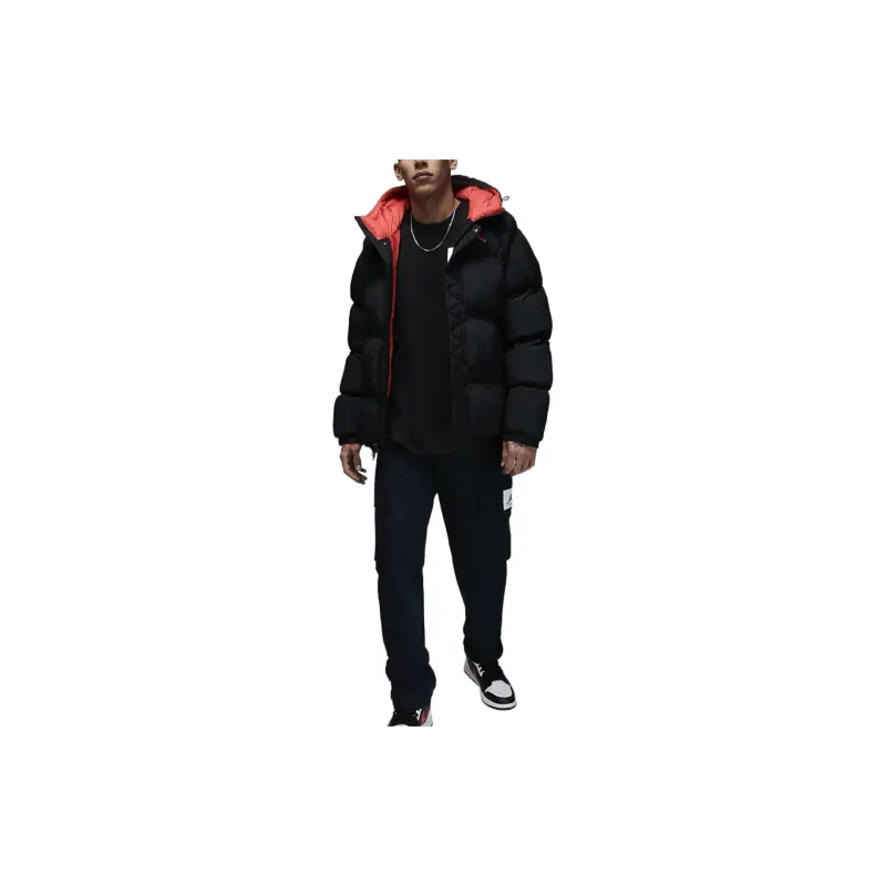 Jordan Puffer Jackets Men Black-2