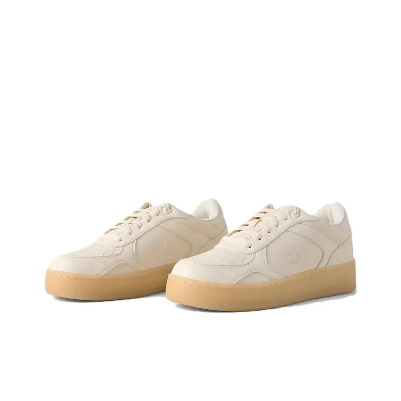 Alo Yoga Anti Slip Wear Resistant Low Top Skateboard Shoes Unisex Beige-2